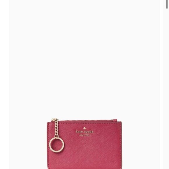 Kate Spade Laurel Way pink wallet key holder change purse NWT - Picture 5 of 8